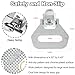 5236586 Silver Folding Truck Step, Multi-Purpose Automotive Entry Door Assist Safety Foot Steps/Grab Handle for RV, Camper, Trailer, Truck, Cargo Trailer, Boat (Stainless Steel)