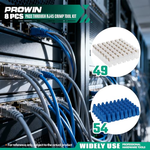 Prowin Pass Through RJ45 Crimper Kit with Cable Tester - image 6