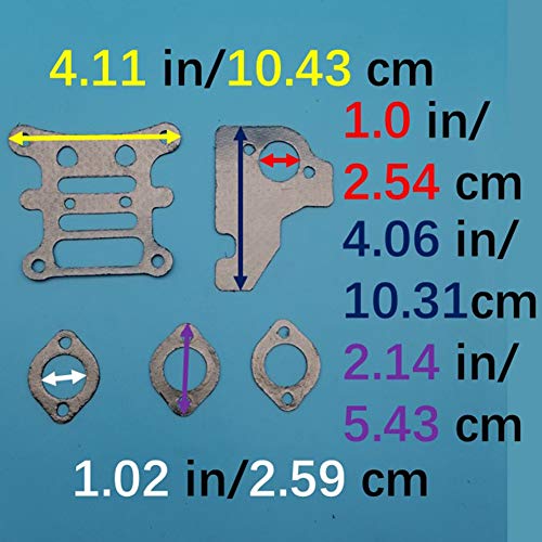 Image of Complete Engine Rebuild Gasket Kit Compatible with 592173 799495 796661 Lawn Garden Equipment 110P02 110P05 111P02 111P05 111P07 112P02 112P05 114P02 114P05 114P07 11P902 11P905 11P907 Z471