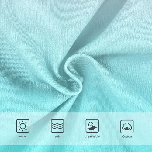 Joisal Magnolia Cyan Gradient Ombre Toddlers Underwear Floral 2t Cotton Panties Little Girl Durable Kids Undies Briefs3