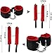 Hand Leg Cuffs Ankle Wrist Restraints Sex Kit for Adults Couples Under King Bed Straps Blindfold and Hand Ties for Adult Play Leg Spreaders Bar Sexy Fuzzy Handcuffs Set BDSM for Women Toys Hoodies T12