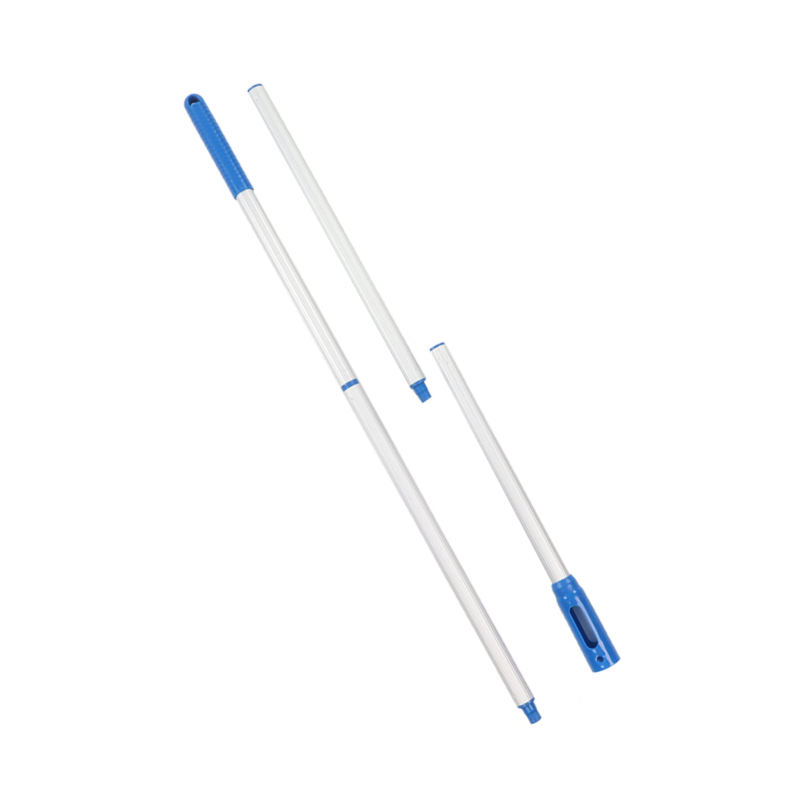 Fockety Poolstange, 4 Abschnitte, 1,6 Meter Aluminium-Poolstange, Teleskopisch, Keine Verformung, Pool-Verlängerungsstange, Schwimmbadzubehör für Skimmernetze, Vakuumköpfe, Bürsten