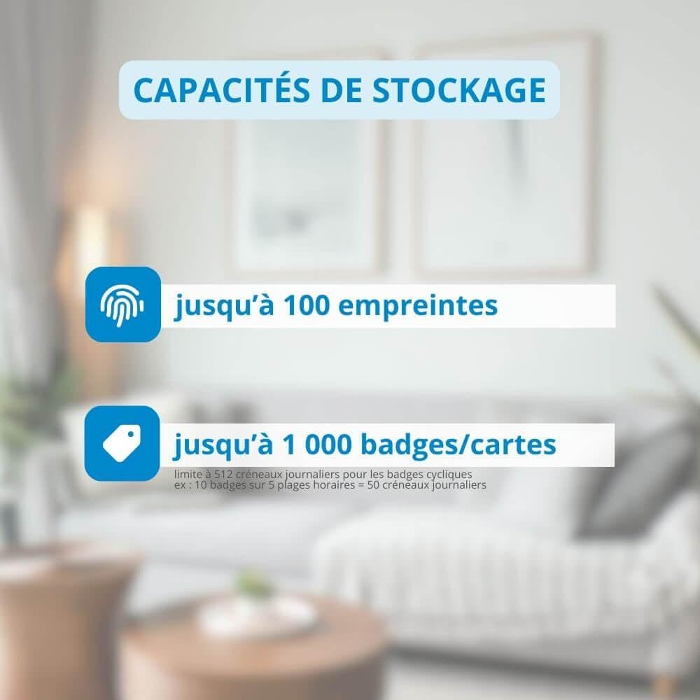 LOCKY-10 BIO Cylindre électronique de serrure connecté à Empreinte digitale et Badge, App, Bluetooth