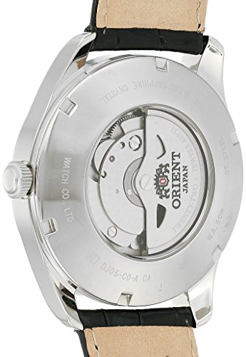 Image of Orient Men's 'Polaris GMT' Japanese Automatic Stainless Steel and Leather Dress Watch, Color:Black (Model: FDJ05002B0)