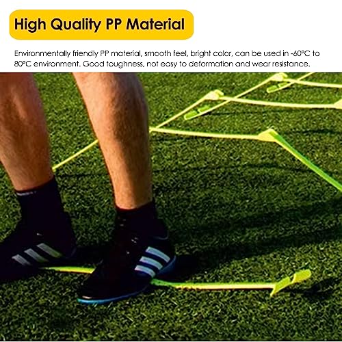 Speed Agility Hostles - Attrezzatura portatile regolabile per allenamento ad ostacoli per allenamento in pista all'interno e all'esterno