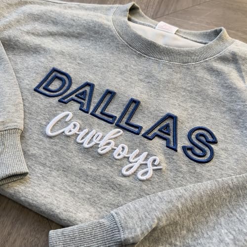 Custom 3D Puff Embroidery Team Sweatshirt – Personalized Mascot-Inspired Game Day Crewneck – School Spirit Apparel – Back to School Gift for Her/Him – Custom Team Hoodie Multi4