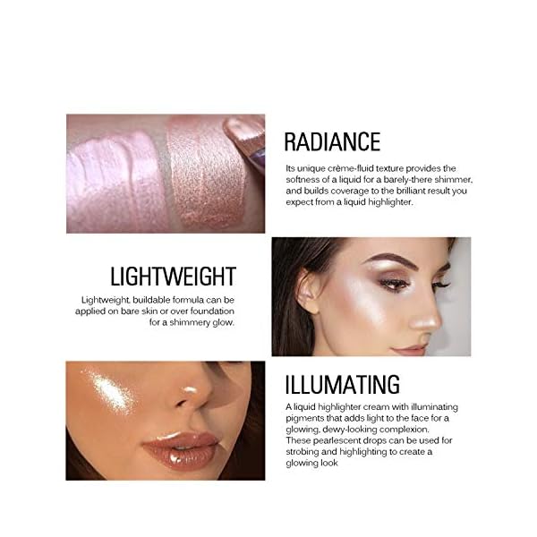 SACE-LADY-3-Pack-Liquid-Highlighter-Makeup-Set-Shimmer-And-Shine-Ultra-Smooth-Radiant-Illuminator-Kit-For-Face-Cheekbone-Body-Glow-Bronzer-Glitter-Illuminating-Highlighters-Makeups SACE LADY Liquid Highlighter Makeup Set Shimmer And Shine Ultra-Smooth Radiant Illuminator Kit For Face Cheekbone Body Glow Bronzer Glitter Illuminating Highlighters Makeups 3 Pack (3Ã6ml/0.2Fl Oz)