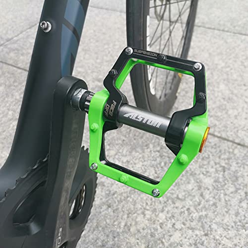 Alston Mountain Bike Pedals Road Bicycle Pedals Non-Slip Lightweight Cycling Pedals Platform Pedals 3 Bearings Pedals For Bmx Mtb 9/16 #TOP5