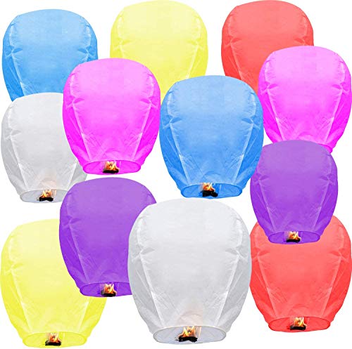 Chinese Lanterns Flying Paper Lanterns Sky Lanterns for Weddings, Birthdays, Memorials and Much More