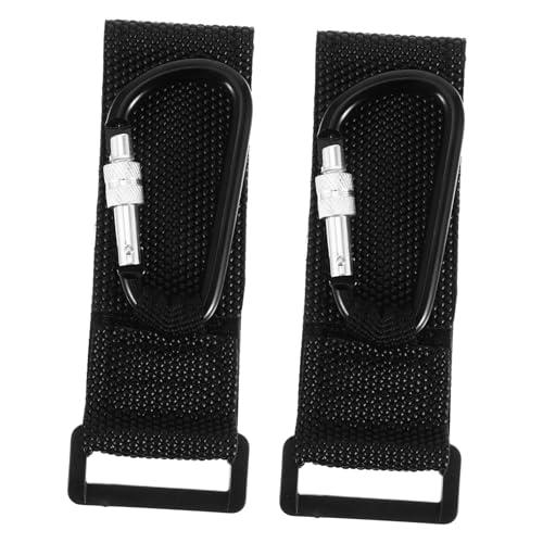 CONGARTENO 2個 防滑ベビーカーフック 大型ストラップ付き クリップ 多機能ベビーカー用フック 自転車 車椅子対応 簡単着脱 用品アクセサリー