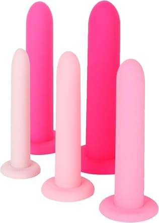 V-Trainers with BPA Free Silicon Mattrial | Set in 5 Diameter Sizes - 1.2 cm, 1.5 cm, 2.05 cm, 2.55 cm, 3.13 cm | Each Dilator Length 6.25 inch