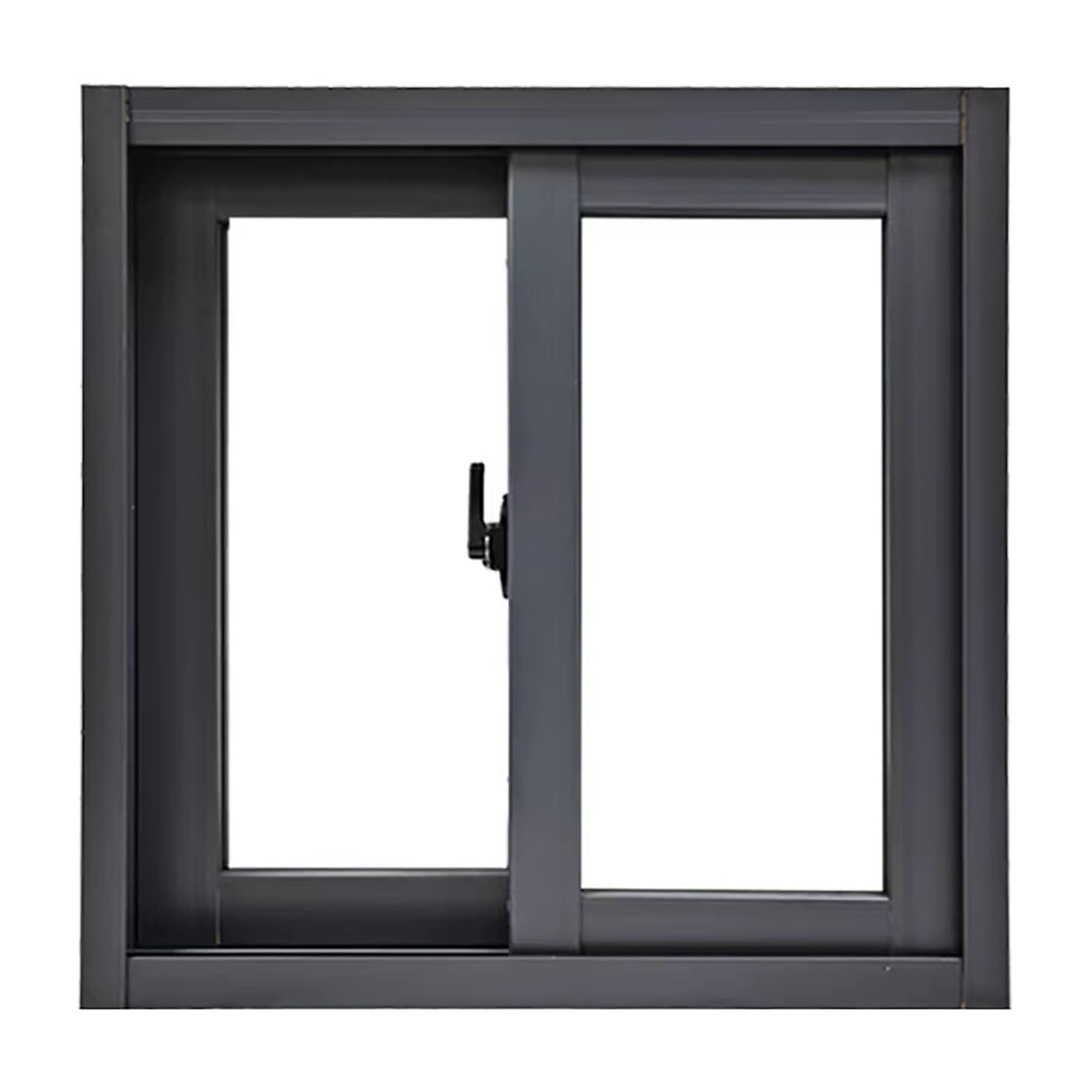THNSAWX Basement Sliding Window, Basement Shed Window, Custom, Aluminum Frame, Tempered Glass, Easy Install, for Barns, Kitchen, Bathroom(Gray,80x100cm/W31.5xH39.3in)