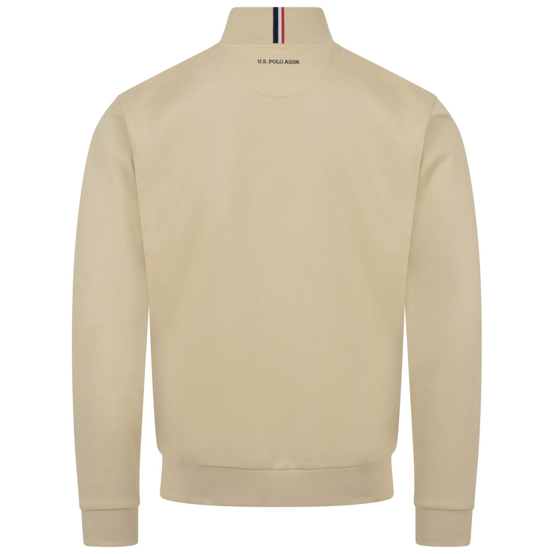 U.S. POLO ASSN. Herren Sweatjacke (S-3XL) mit Stehkragen, Eingrifftaschen und Reißverschluss, Langarm P018