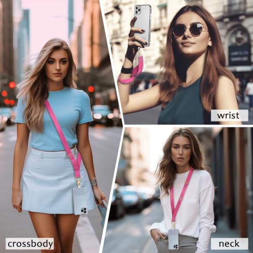 Image of Piefly Cell Phone Lanyard Crossbody Wrist Strap Adjustable for Women Solid