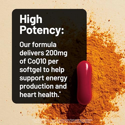 NatureWise CoQ10 200mg Softgels, High Potency Ubiquinone - Coenzyme Q10 Supplement - Antioxidant for Heart Health + Energy - Vegan, Non-GMO, Gluten-Free - 30 Count[1-Month Supply] - image 3