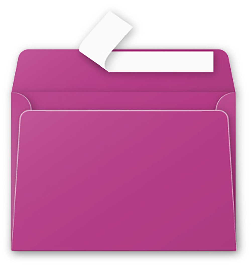 Clairefontaine Enveloppes C6 Bordeaux 120g Auto-​Adhésives Lot 20 – Format standard 11,​4 x 16,​2 cm, Papier Lisse, Invitation Mariage, Faire-​Part, Cartes & Correspondance – Pollen – Réf. 5886C