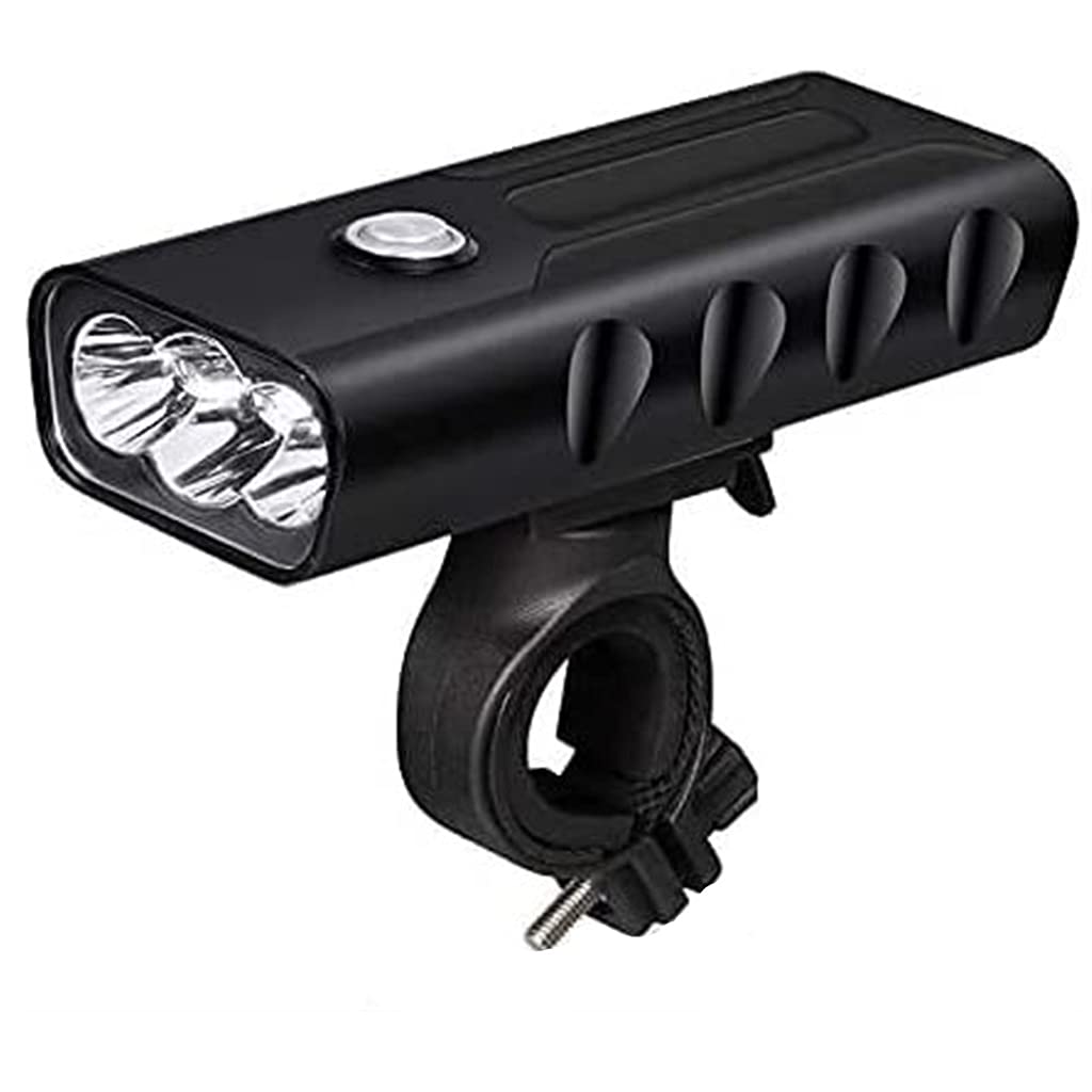 XMING LED Light Bike Light, Wodoodporna lampa przednia rowerowa, USB Akumulator, Long Life 900LM Super Bright 3 LEDS Reflektor z Funkcją Funkcja Bank Tailight