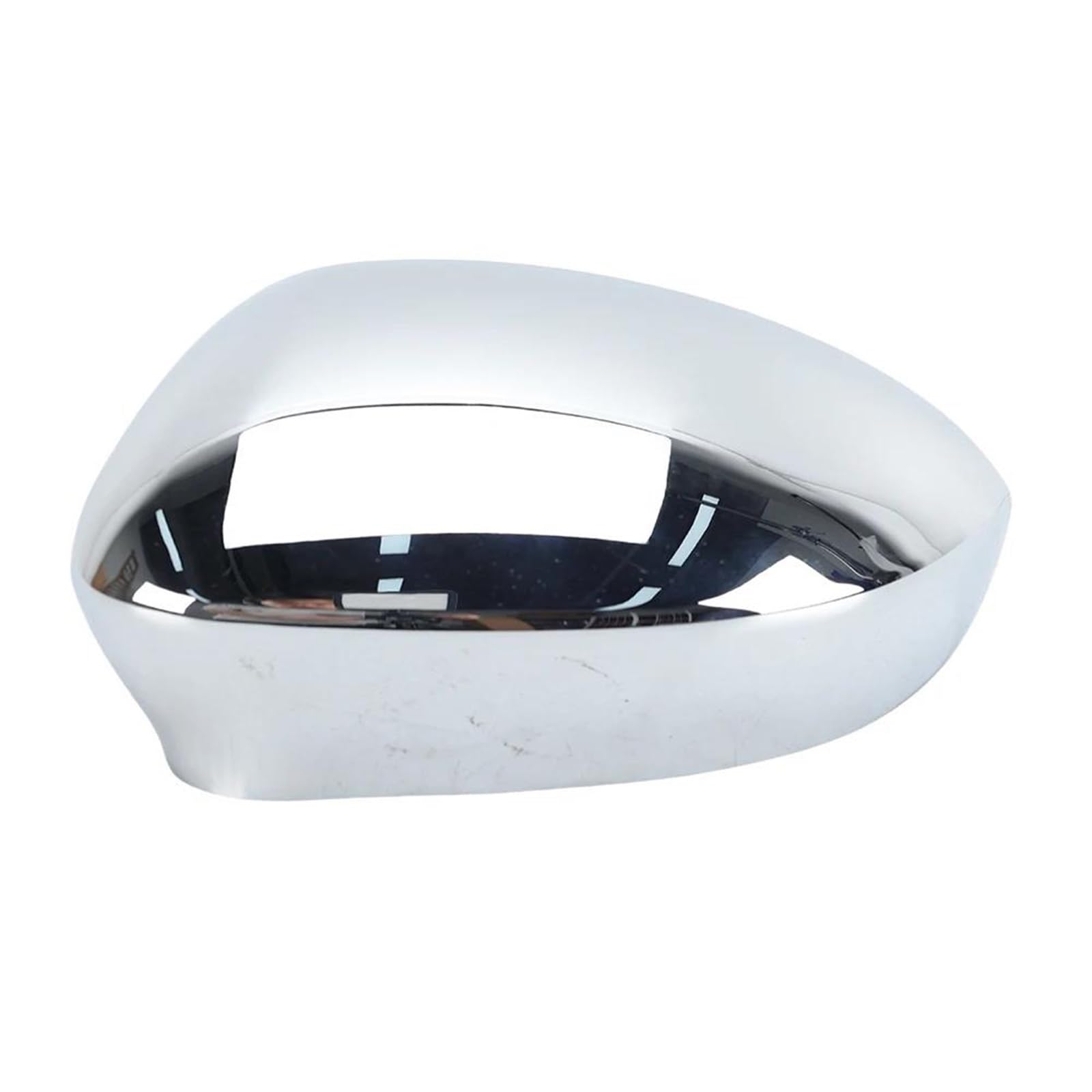 Cache Rétroviseur Couvercle Rétroviseur Chromé Avec Aile À Boucle, Accessoires Voiture Latéral Pour Fiat Pour 500 2007 – 2024 Coque Rétroviseur(1pc left)
