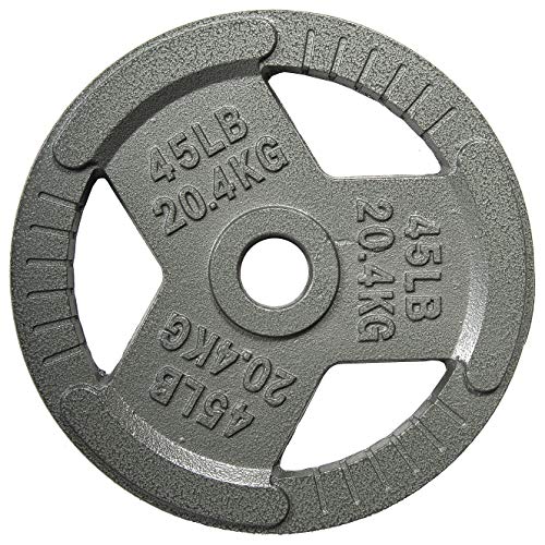 Image of Fitvids Barbell Weight Set, Cast Iron 1 inch Standard Weight Plates Including 5FT Standard Barbell Bar & Star Locks, 95 Pounds Set (85 Lbs Plates + 10 Lbs Barbell Bar), Multiple Packages