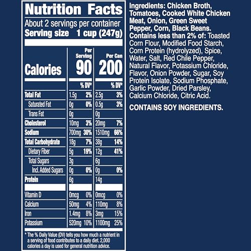 Image of Progresso Spicy Chicken Tortilla Soup, Gluten Free Canned Soup, 18.5 oz (Pack of 12)