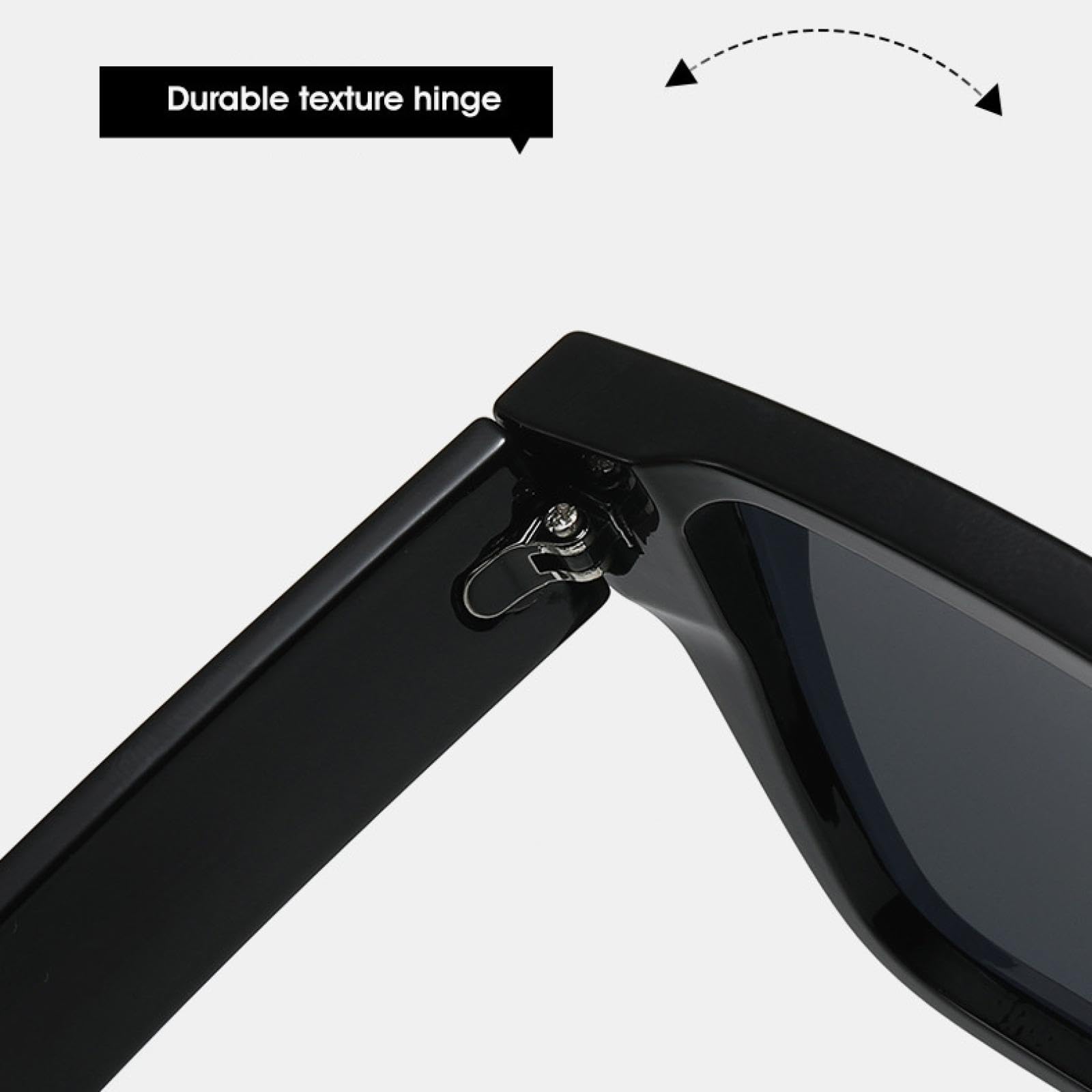 Gafas de sol de gran tamaño para mujer y hombre, populares gafas punk con protección UV400