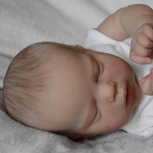 Miniatura 5 de Anano Realistic Baby Reborn Silicone Doll 55 cm Real Baby Reborn Silicone Girl Reborn Doll with Pacifier