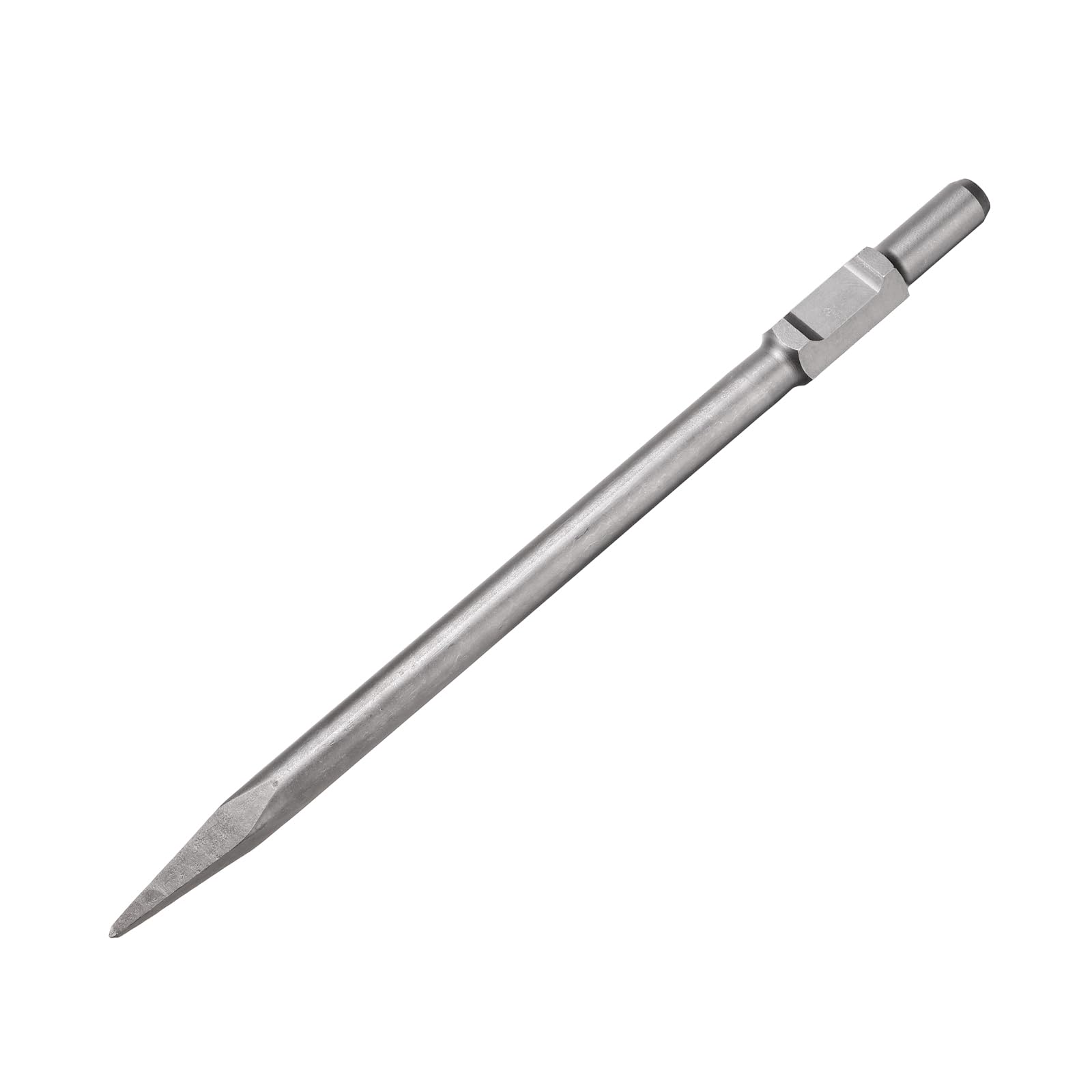 sourcing map Scalpello per pavimenti con gambo 65A, 500 mm x 30 mm, in acciaio, per demolizione elettrica, giardinaggio, giardinaggio, scavo e taglio