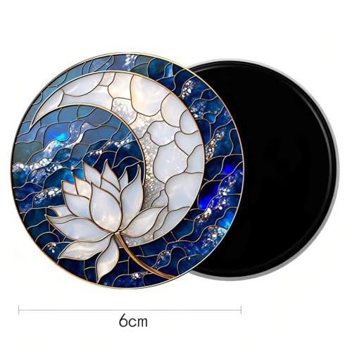 Imán Decorativo Redondo de Acrílico 2.3 pulg miniatura 3