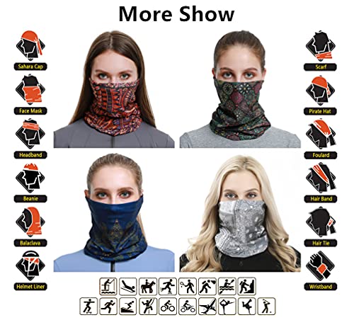 Image of VANCROWN Headband Neck Gaiter Head Wrap Headwear Face Mask Magic Scarf Bandana for Men and Women