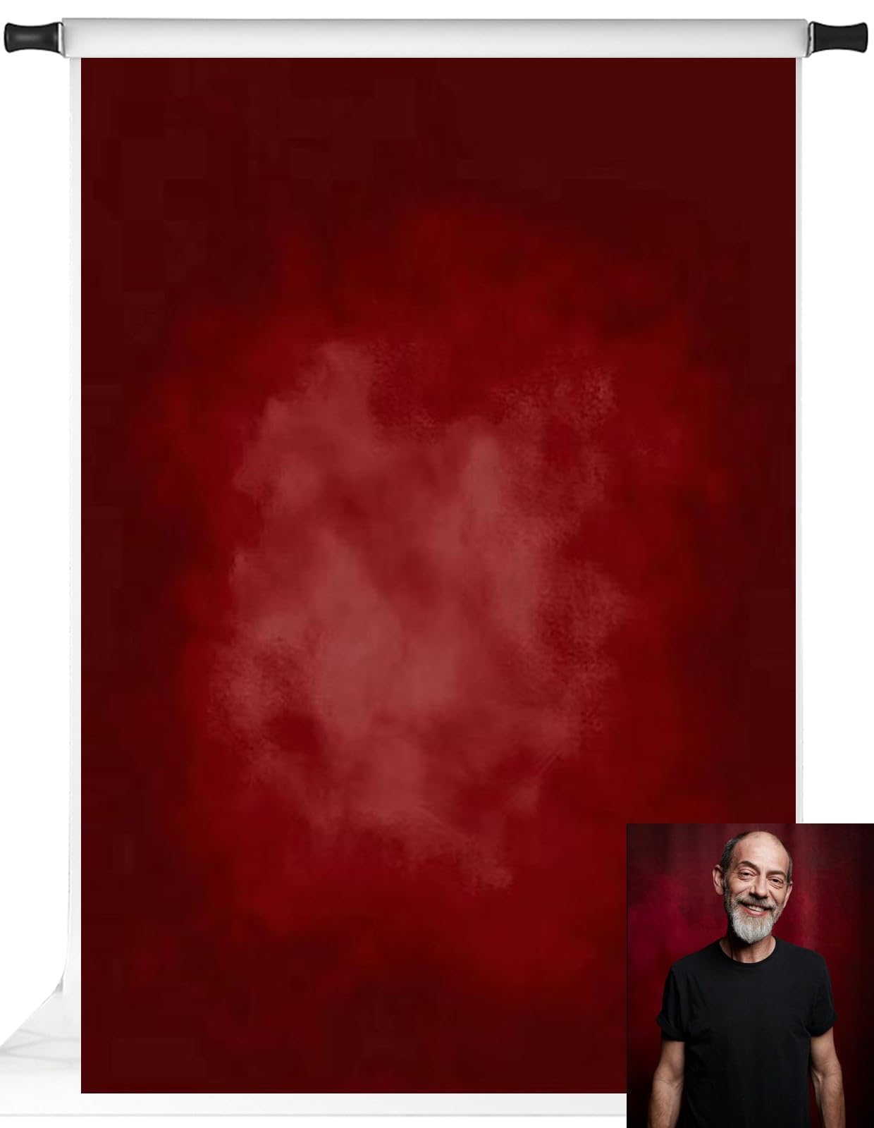 Photo 1 of Kate Red Photography Backdrops Abstract Photo Backdrop Poratrait Background for Photoshoot, 5x7ft