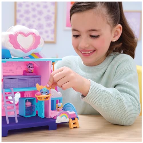 HATCHIMALS ALIVE - Playset Hatchi-Nurserie - Univers De Jeu Pour Figurines - 4 Oeufs 4 Figurines À Collectionner & 13 Accessoires - A Faire Eclore Avec De L'Eau - Thème Bébé - Jouet Enfant 3 Ans et +