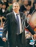 Jim Calhoun autographed 8x10 photo (University of Connecticut Huskies Basketball Coach UCONN) PSA DNA Certificate of Authentication #81573