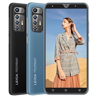 MsMga Téléphone Portable Pas Cher, 5.0 Pouces Android 9.0 OS, 16GB ROM (SD to 128GB), Dual SIM Dual Cameras, Face ID Unlock Cell Phone(Black)