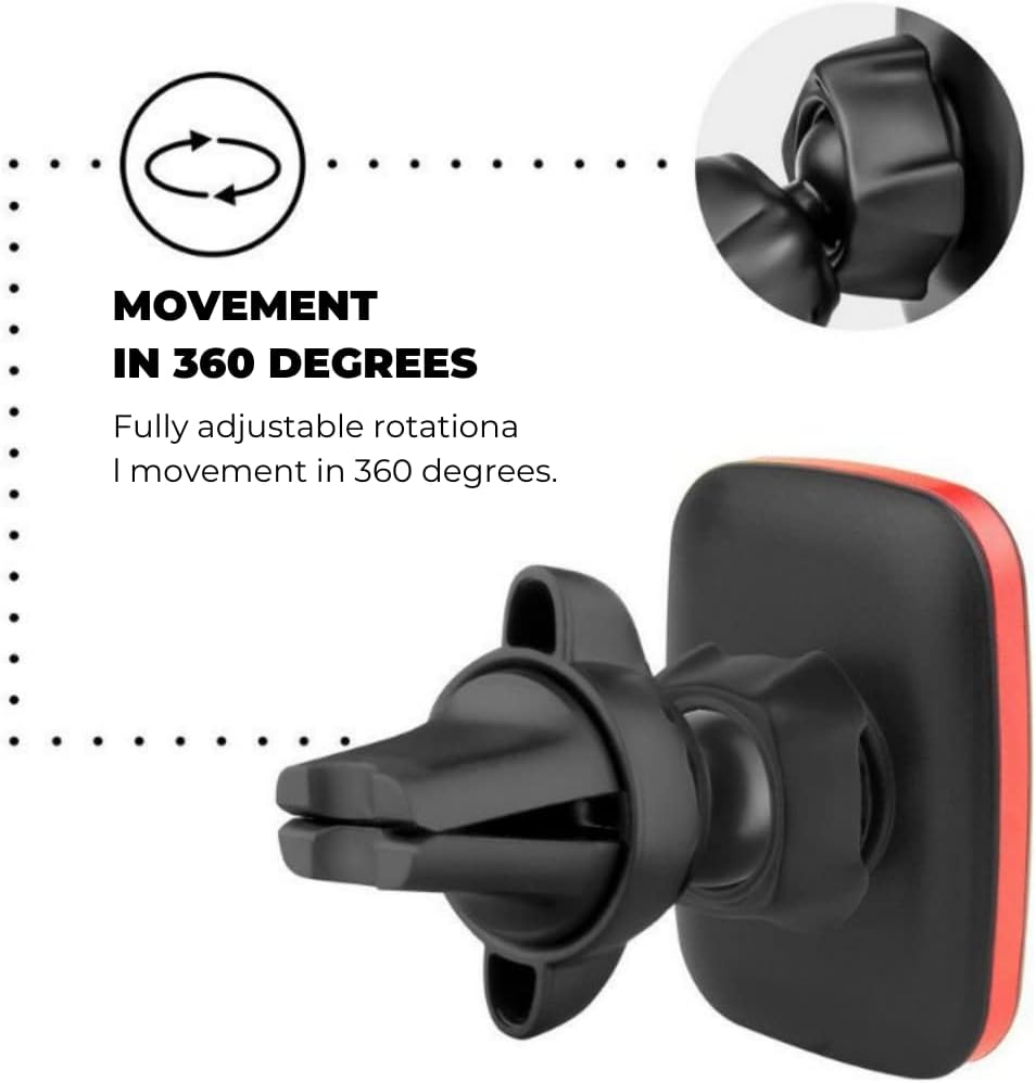 Gshield Suporte Veicular Magnético com 6 Imãs para Celular, GPS, Base Ajustável 360º e 2 Placas Metálicas de Fixação, Tank Car Preto Gshield Suporte Veicular Magnético com 6 Imãs para Celular, GPS, Base Ajustável 360º e 2 Placas Metálicas de Fixação, Tank Car Preto