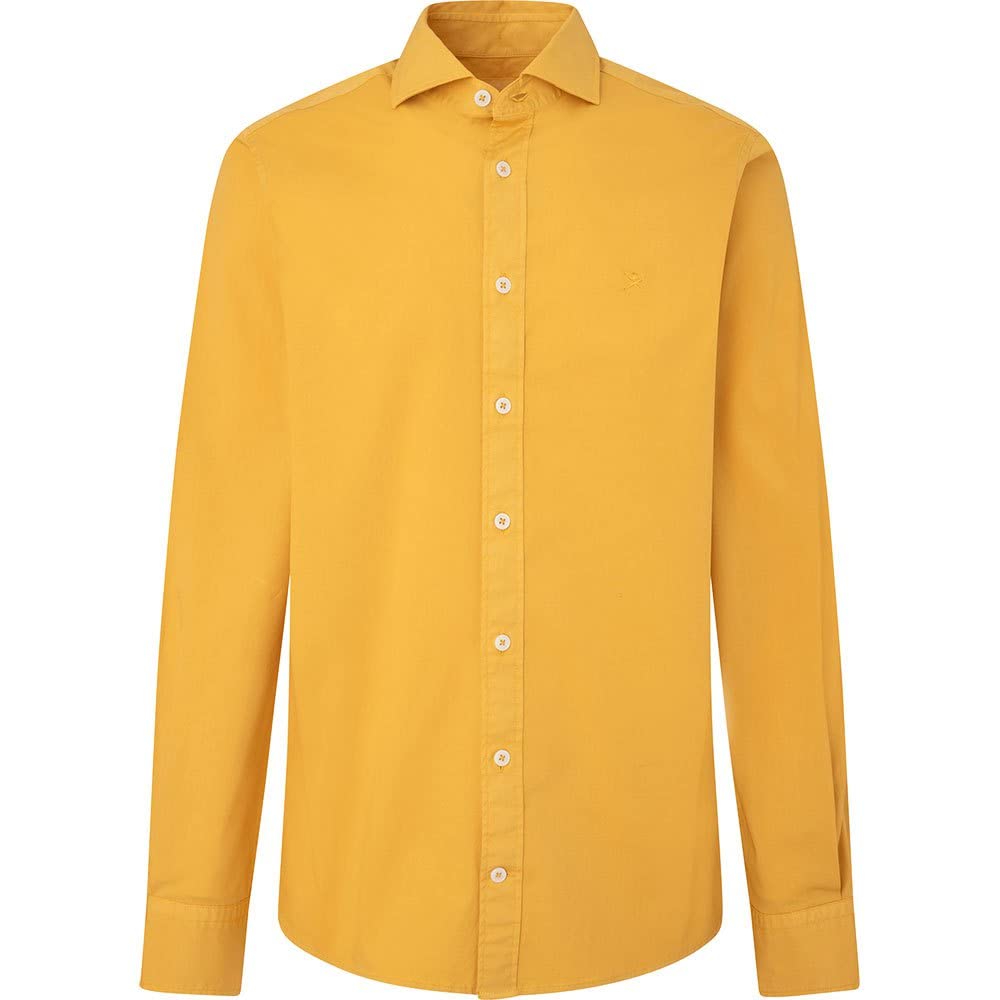 Men's Gment Dyed Strch Pop Shirt