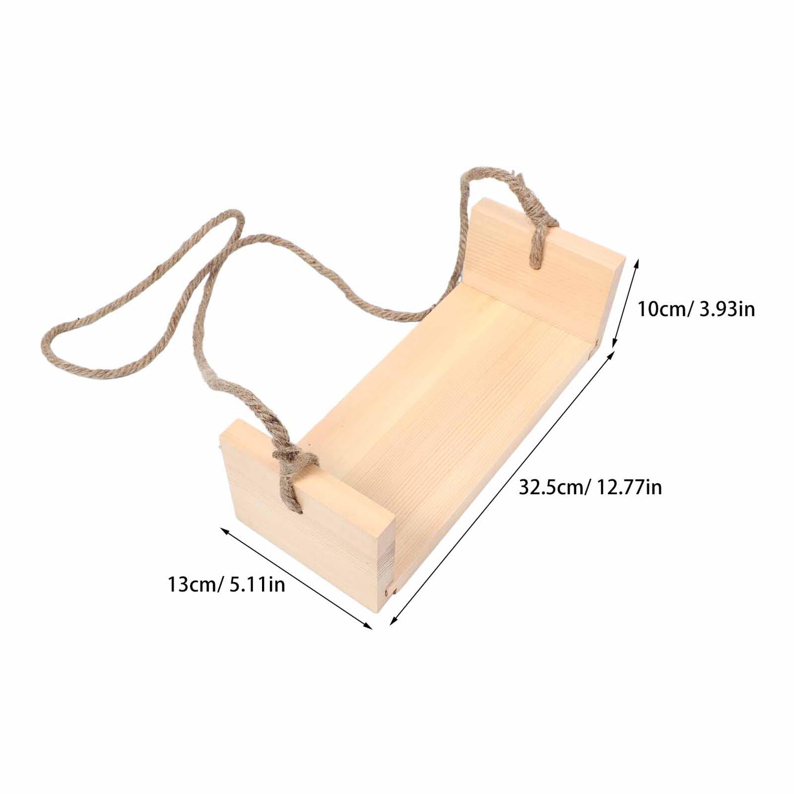 Altalena Sospesa in Legno per Sedile Imbottito Accessorio Fotografico Fatto a Mano per Ragazzo Ragazza Oggetto di Scena Vintage per Servizi Fotografici e Giochi in Casa o