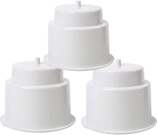 Miniatura 5 de Amarine - 6 soportes empotrados de plástico para latas con drenaje para barco, caravana, automóvil, soporte para vasos marino, color blanco
