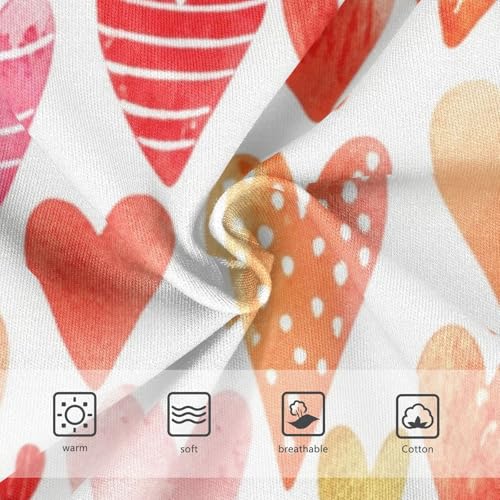 Girls Underwear Toddlers 2t Cotton Cute Panties Girl Bright Underpants Briefs Hearts Red3