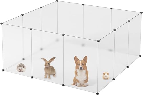 Kousi - Corral para animales pequeños Cerca de interior Corral para animales Valla de plástico corral grande para perros Patio de juegos de plástico disponible en Yaxa Colombia