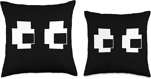 Miniatura 3 de Retro Arcade Game Ghost 80S 8 Bit Halloween Group Retro Arcade Game Ghost Eyes 80s Halloween - Cojín para disfraz de grupo de Halloween, 18 x 18