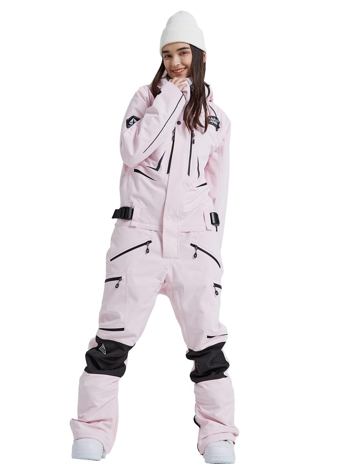 HOUZONIY Combinaison de ski une pièce pour femme - Combinaison de ski - Combinaison de ski - Combinaison de ski - Combinaison pour femme - Snowboard - Sport de plein air