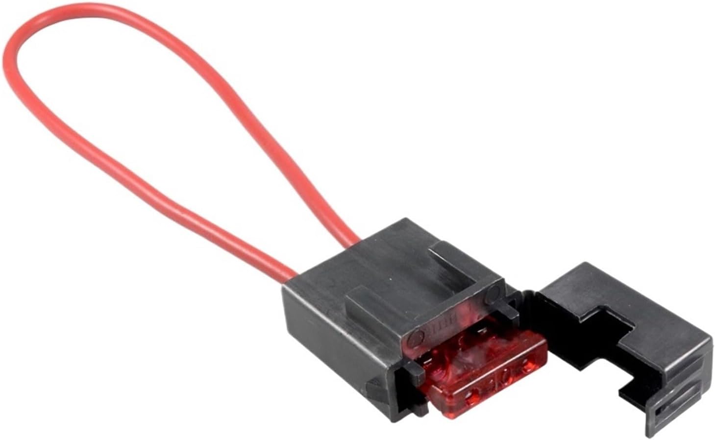 ATC Fuse Holder in-line 16/18AWG Wire 32V Medium/Small Fuse Holder with Car Blade Fuse(5A,Medium,18AWG)