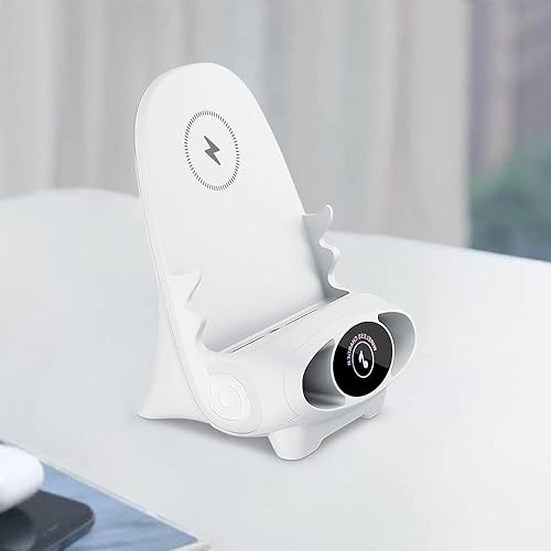 Miniatura 8 de Mini silla de carga rápida inalámbrica soporte multifuncional para teléfono, mini silla portátil cargador inalámbrico, estación de carga rápida,