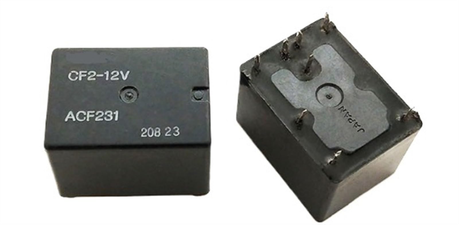 10PCS Relays CF2-12V CF2-12V-H15 ACF231 M09 8PIN 12V Automotive Relay Black Blue(CF2-12V Black) Industrial Electrical Relays