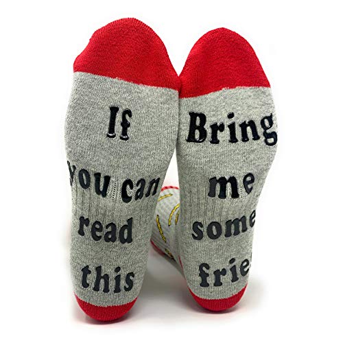 Women's Novelty Crew Socks, JYinstyle - If You Can See This, Bring Me Some Fries