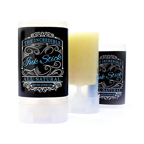 Tattoo Salve, Tattoo Aftercare,All Natural Tattoo Aftercare Treatment Salve by Ink Stick, Helps Protect & Heal Tattoo Faster & Soothes the Burn.