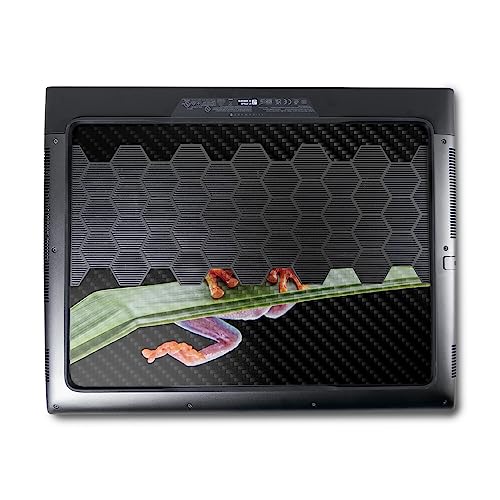 Image of MightySkins Carbon Fiber Skin Compatible with Alienware M18 R1 (2023) Full Wrap Kit - Hangin Tree Frog | Protective, Durable Textured Carbon Fiber Finish | Easy to Apply | Made in The USA