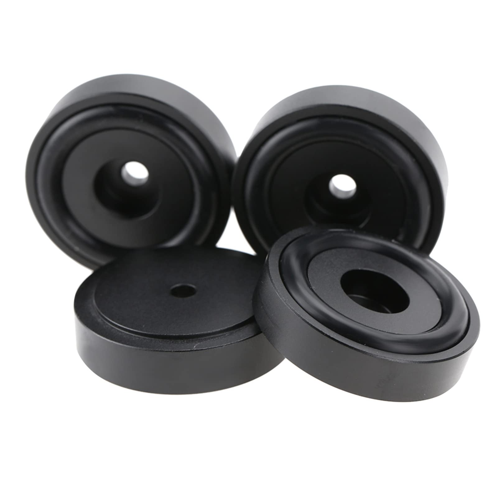 Amplificatore Piedini in Alluminio Anodizzato 4Pcs 40x10mm Nero