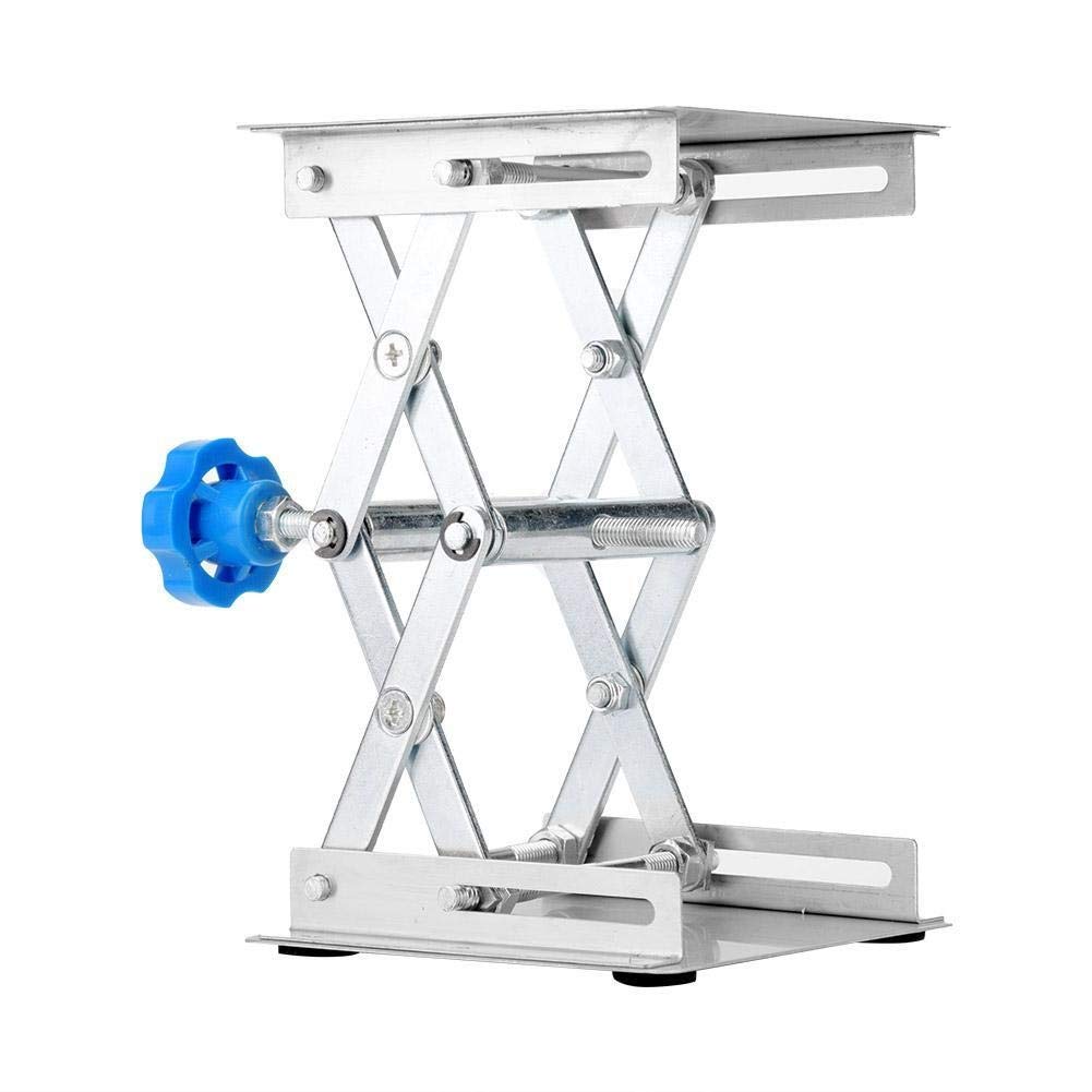 Acciaio inossidabile Laboratorio Piattaforma stand Scissor Rack 100 * 100 * 160 millimetri | Noir