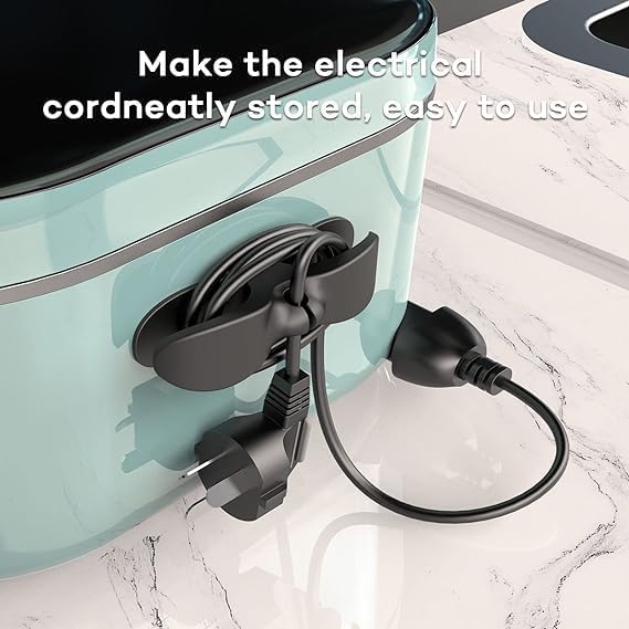 Miniatura 2 de Organizador de cables para electrodomésticos pequeños, para pegar en electrodomésticos de cocina, batidora, cafetera, freidora de aire. Envoltura de